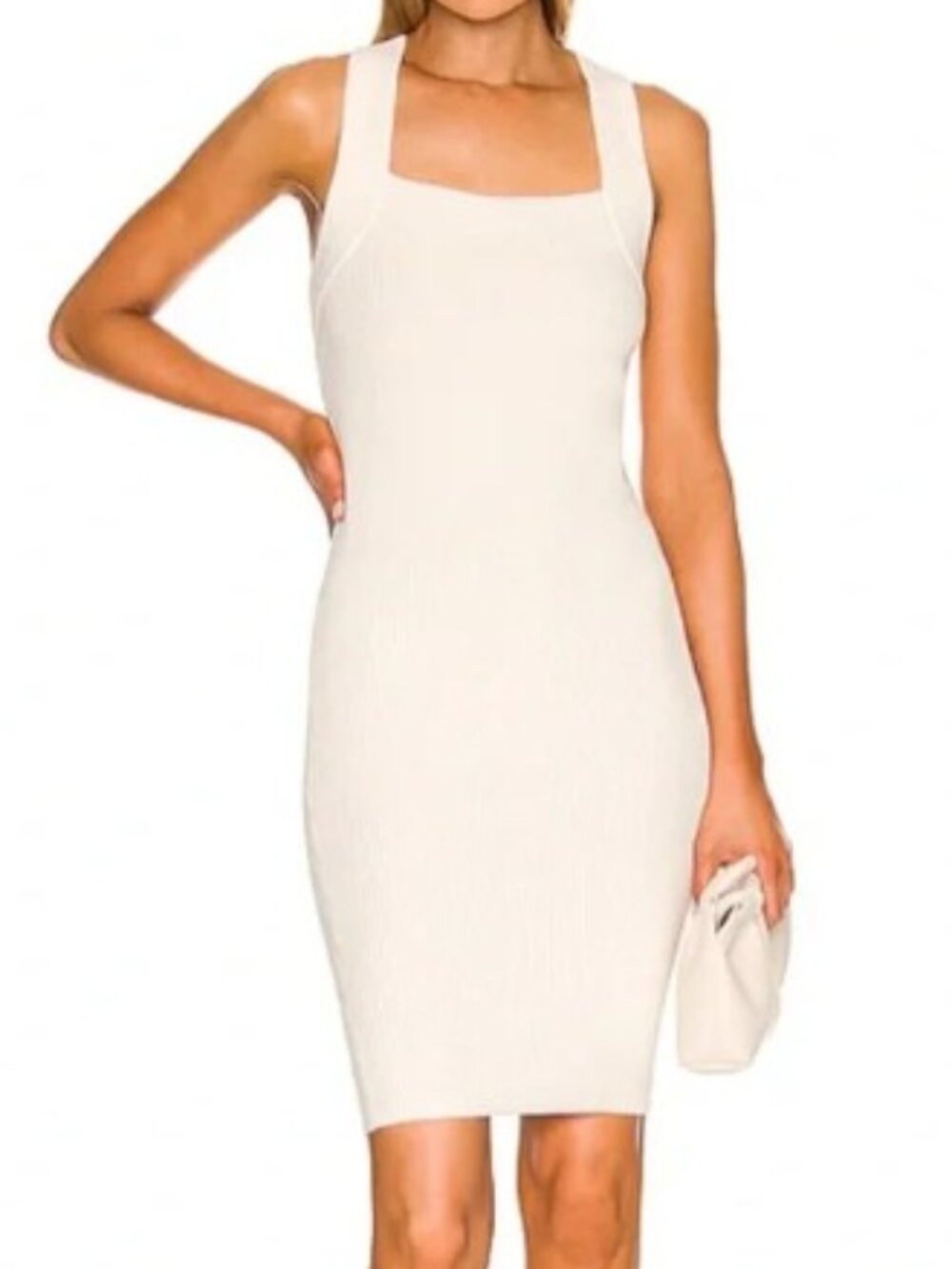 NWT‎ 525 America Ribbed Sweater Dress | Cream |